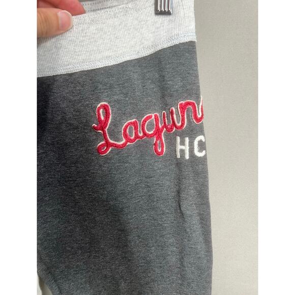 VTG Hollister Laguna Y2K Jogger Sweat Yoga Pants Drawstring Sz S 2000s Gray - Picture 11 of 13